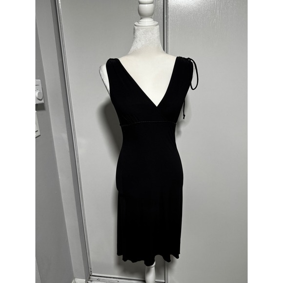 Vintage Charolette Little Black Dress  Neck Sleeveless‎ Strap Cocktail Dress M - Picture 1 of 4
